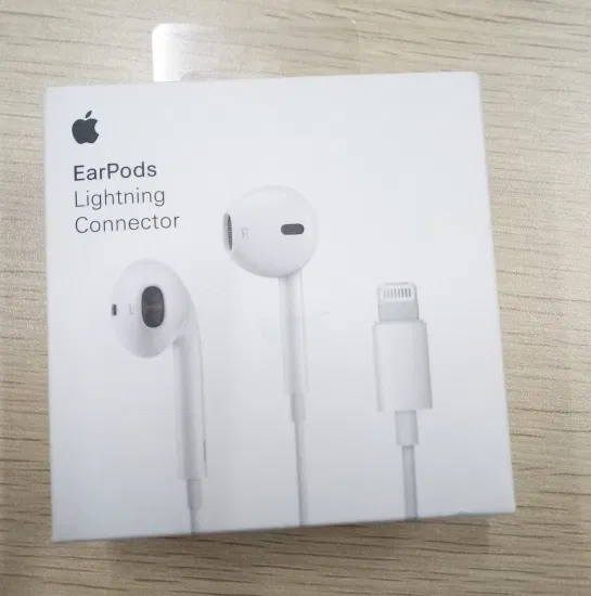 Atacado para apple earpods 7 gen fone de ouvido com fio conector de iluminação fones de ouvido